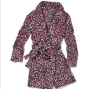 VS PINK leopard print soft robe